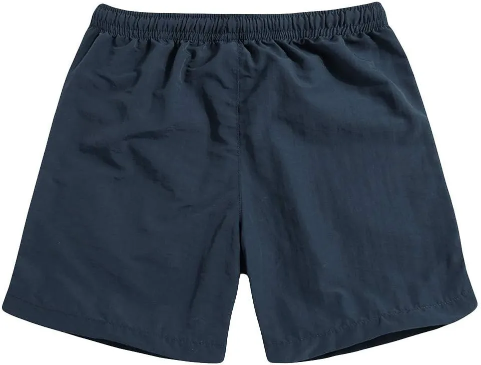 Mens Quick Dry Activewear Workout Shorts Summer Beach Fashion Casual Solid Shorts Elastic Waist Drawstring Pants