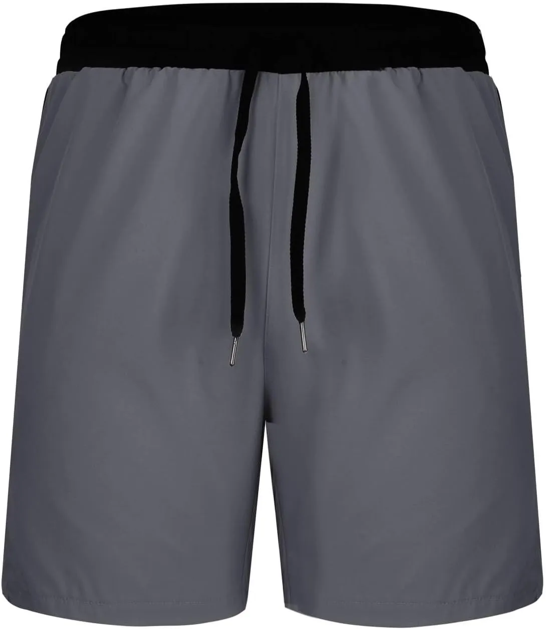 Men's Quick Dry Mesh Shorts with Pockets Running Gym Breathable Lightweight Shorts Elastic Waist Shorts Beach Trunks