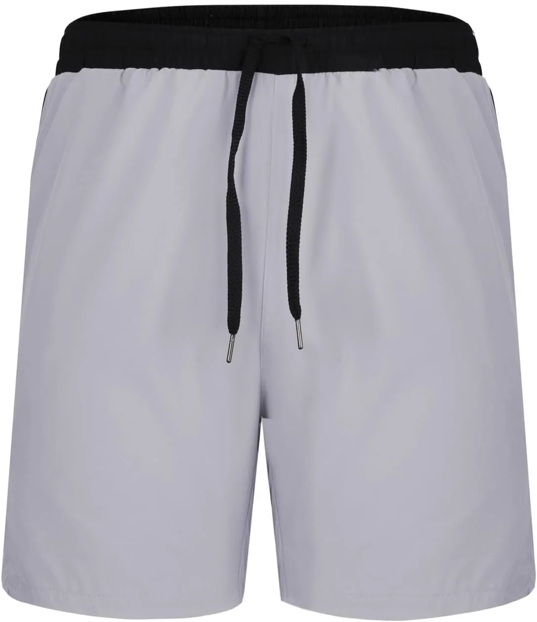 Men's Quick Dry Mesh Shorts with Pockets Running Gym Breathable Lightweight Shorts Elastic Waist Shorts Beach Trunks