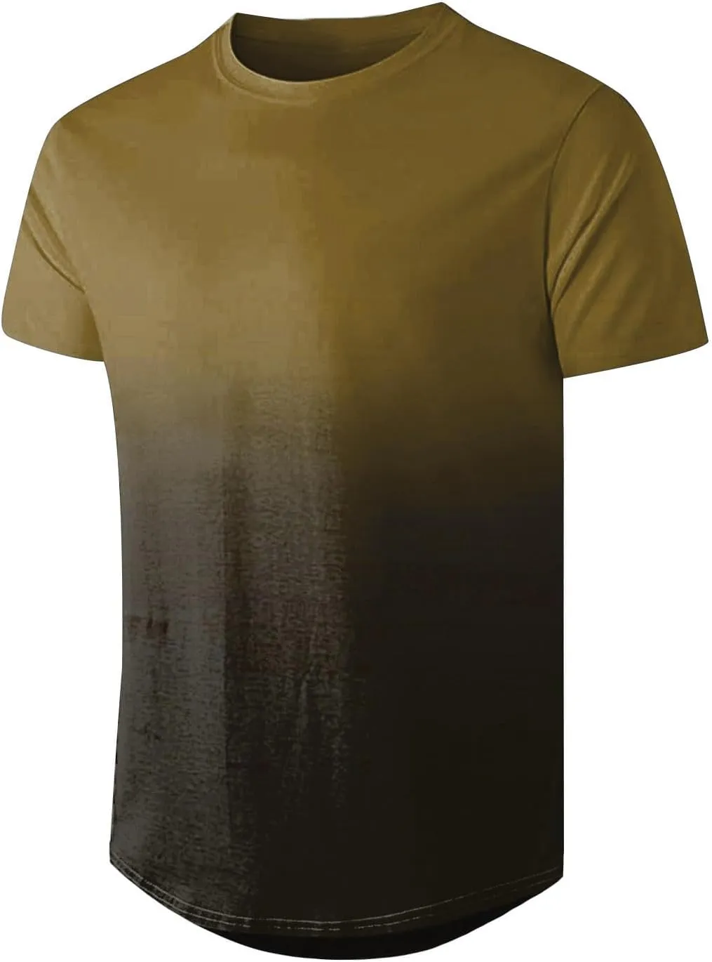 Mens Shirts Crewneck Short Sleeve Summer Beach Shirt Causal Stylish Gradient Color Graphic Tee Shirts Fashion Clothes