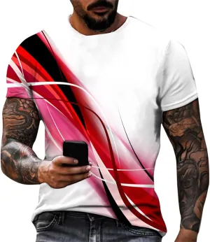 Mens Vintage Designer Raglan T-Shirt Short Sleeve Printed Summer Round Neck Top Casual Sweatshirt