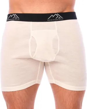 Merino.tech Merino Wool Underwear Mens - 100% Merino Wool Base Layer Boxer Briefs for Men