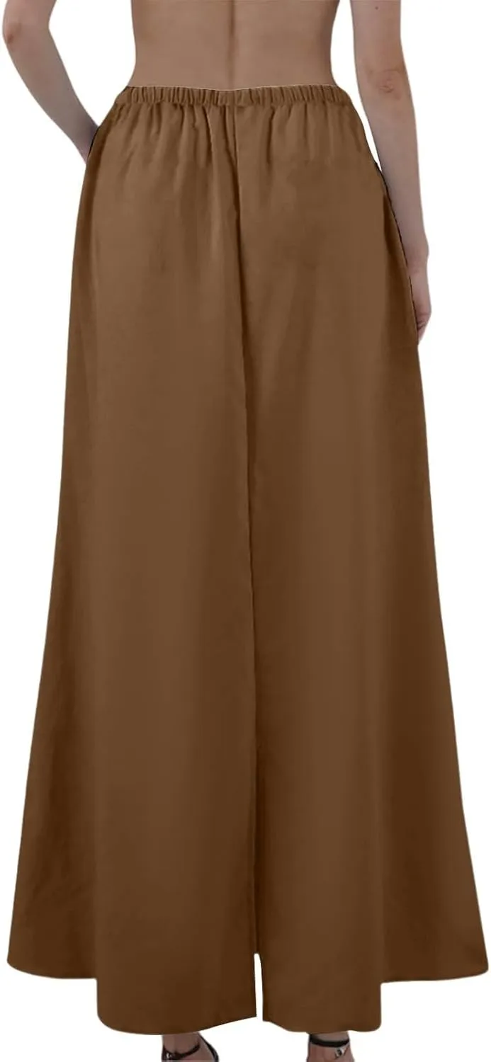 Partys Flowy Long Skirts Ladies Summer Loose Fitting Teen Girls Floral