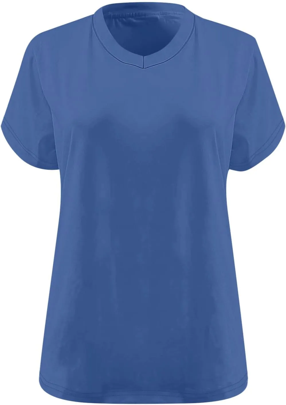 Plus Size Tops for Women Summer Trendy V-Neck Short Sleeve Shirts Oversized Casual Basic Loose Fit Tunic Tops
