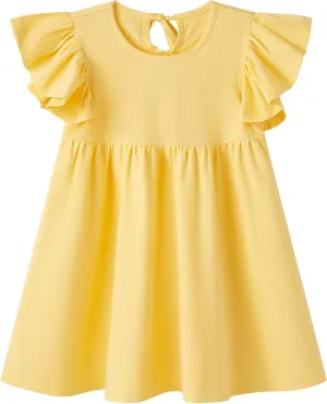 pureborn Toddler Girls Sleeveless Summer Dresses 1-8 Years