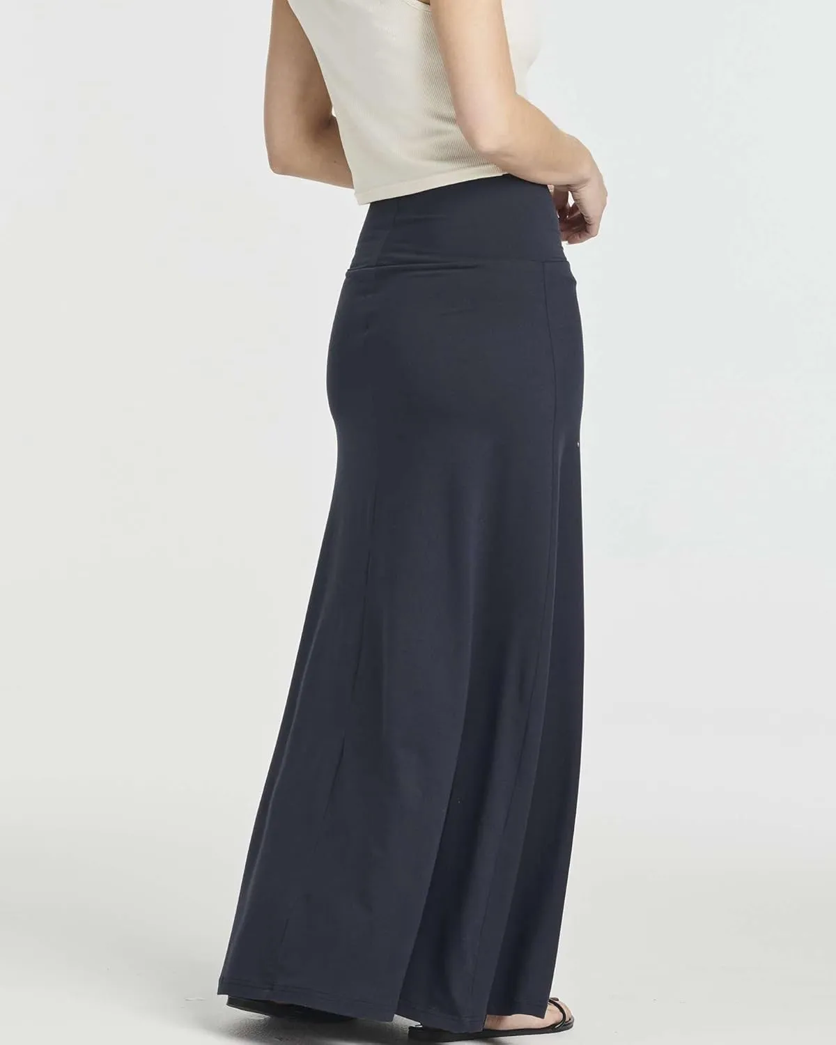 Real Essentials 3 Pack: Women's Ultra-Soft Flowy Maxi High Waisted Long Skirts (Available in Plus Size)