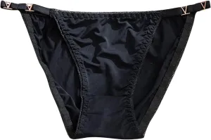 Seamless Underwear for Women Ice Silk Briefs Low Rise No Lines Coverage Breathable Stretch Fabric Panties