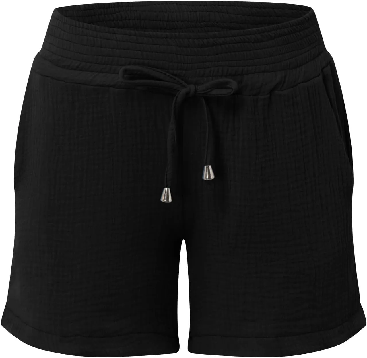 Shorts for Women 2024 Trendy Summer Casual Maternity Shorts Going Out Shorts with Pocket Elastic Waist Shorts