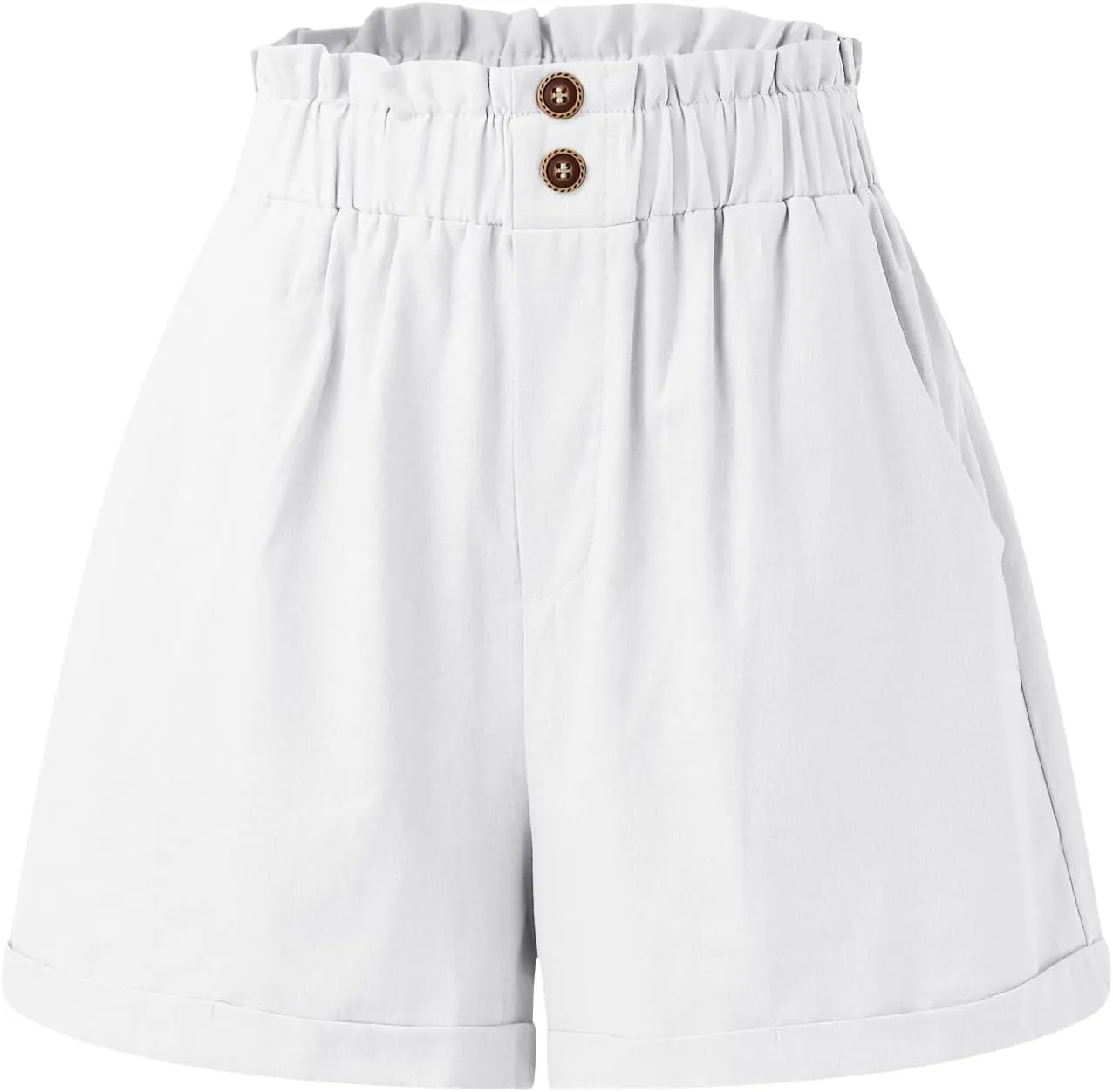 Shorts for Women Comfy Summer Shorts Elastic Waist Shorts Casual Lightweight Shorts Travel Shorts with Pockets