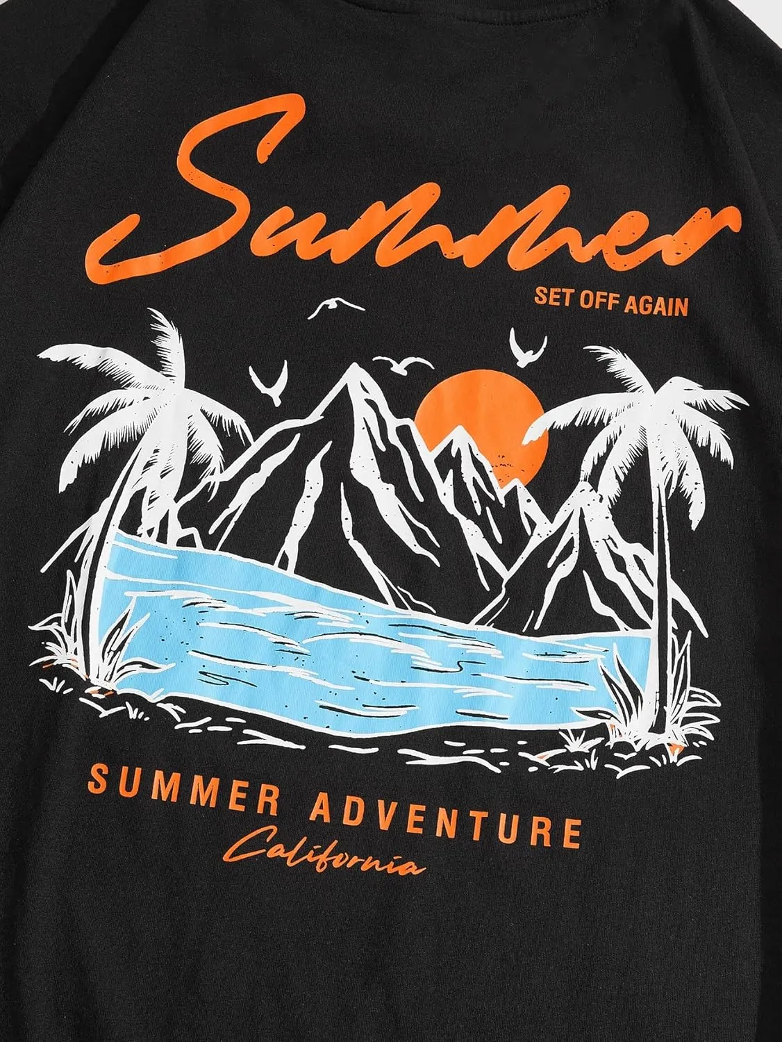 SOLY HUX Men's Graphic Tee Tops Vintage Letter Print Short Sleeve Crewneck Casual Summer T Shirts