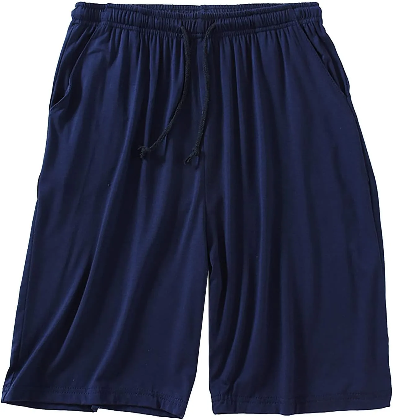 Sport Mens Shorts Baggy Elastic Waist Athletic Short Pants Comfy Gym Quick Dry Lightweight Lounge Clothing Casual Plus Size Beach Summer Loose Fit Stretchy Running for Men Workout Navy