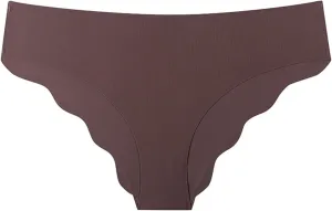 Sport Plus Size Underwear for Women Low Rise Ruffled Thongs Sexy Panties Breathable Ice Silk Comfor Hipsters No Show