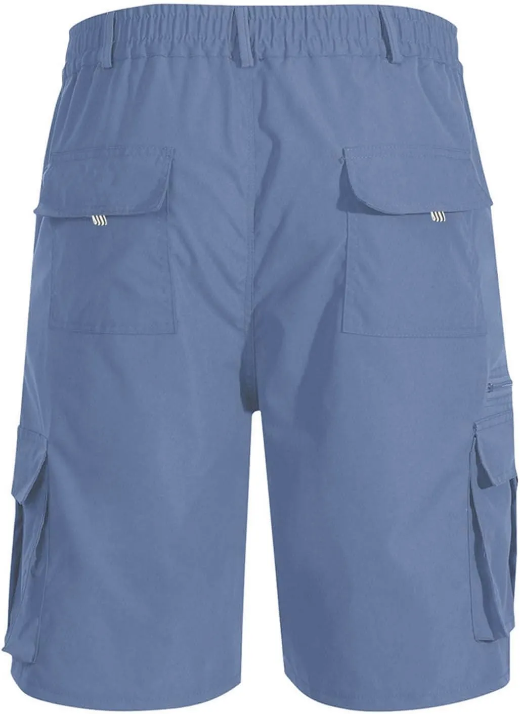 Sweat Shorts Men Cargo Elastic Waist Shorts Casual Stretch Drawstring Summer Joggers Pants Baggy with Pockets