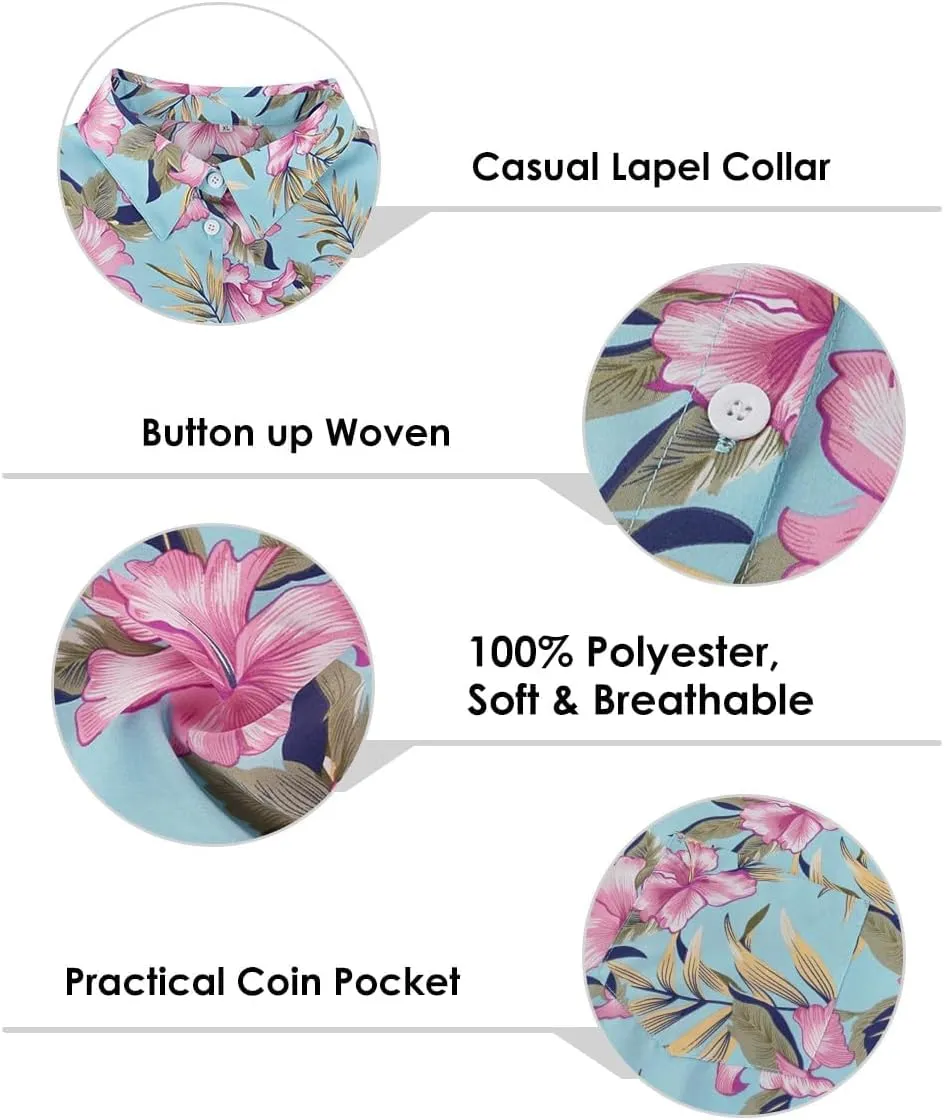 TIYOMI Plus Size Short Sleeve Button Down Shirts for Women Summer Tops Casual Blouses XL-5XL