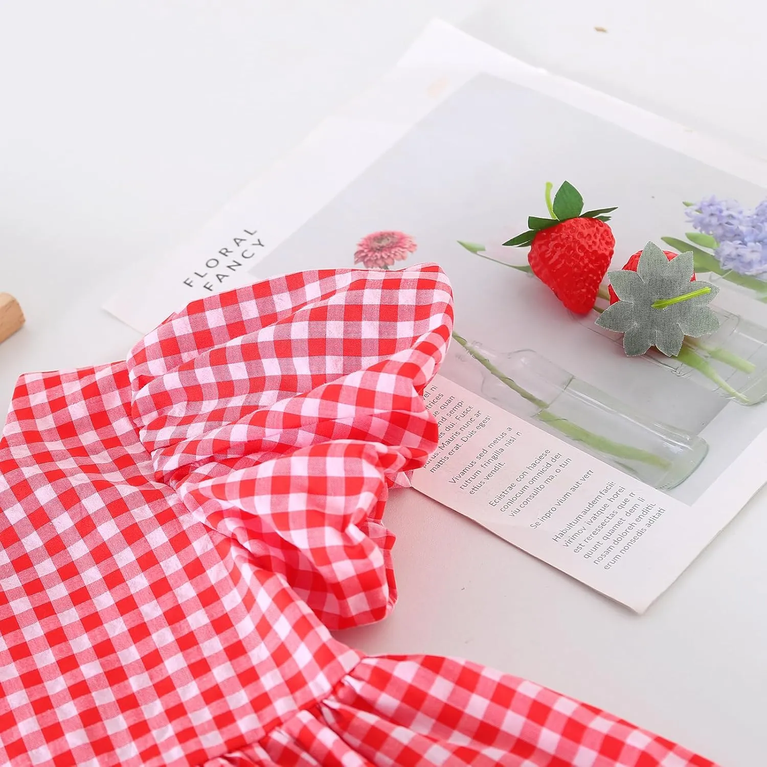 Toddler Girls Clothes Set Ruffle Sleeve Hem Top Cardigan Elastic Waist Shorts Plaid Printed Summer 2Pcs Outfits
