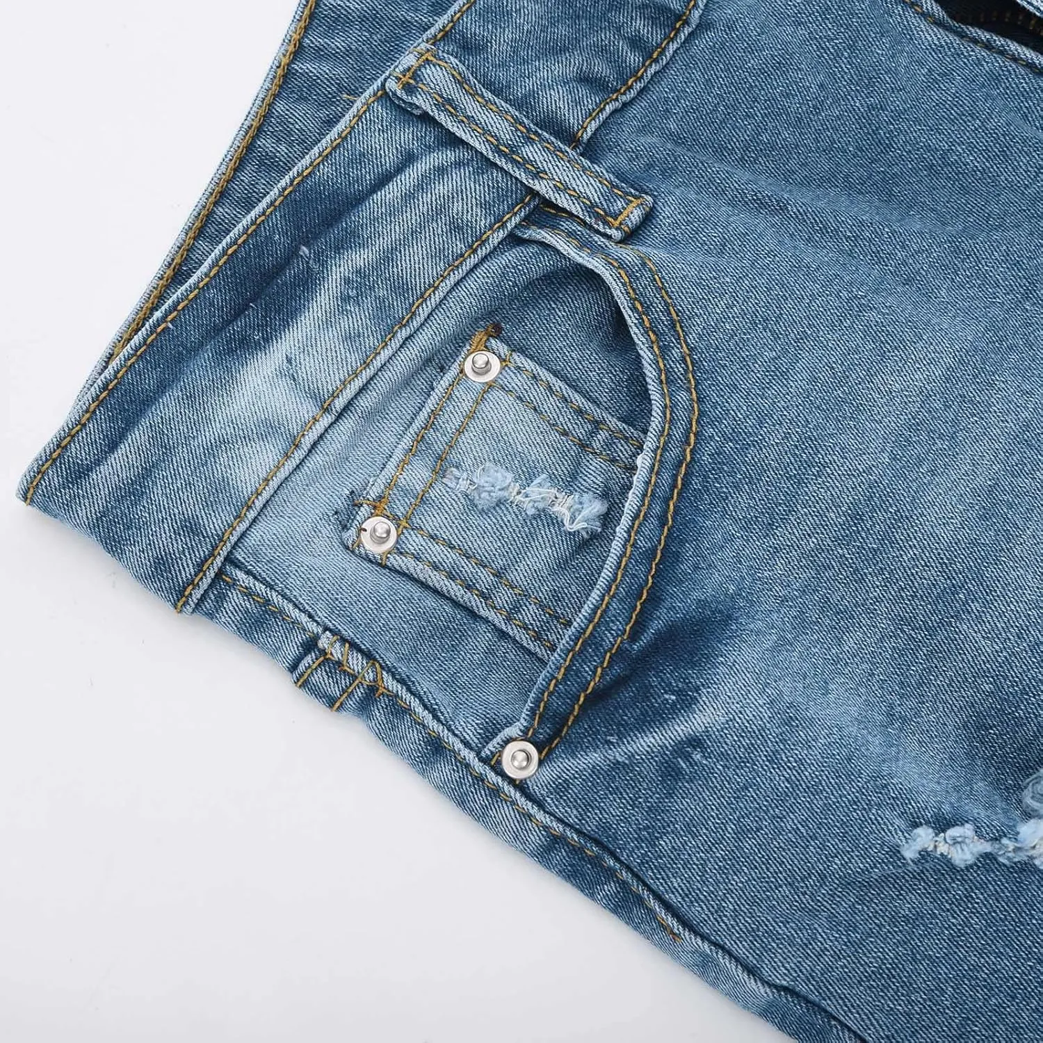 Women Casual Summer Denim Shorts High Waisted Sexy Booty Hot Pants Stretchy Rolled Hem Travel Club Denim Shorts