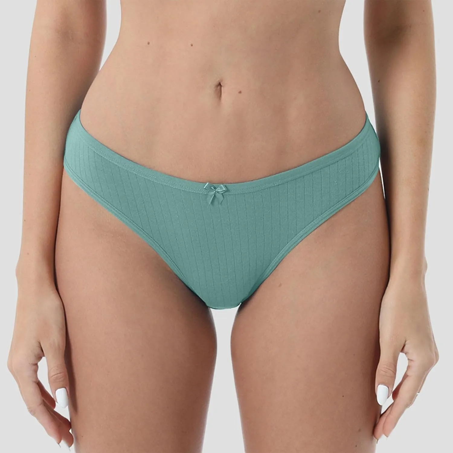 Women Floral Lace Briefs Underwear Breathable String High Waisted Comfortable Briefs Panty