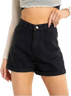Womens Denim Shorts Wide Leg High Waisted Eans Straight Leg Denim Shorts