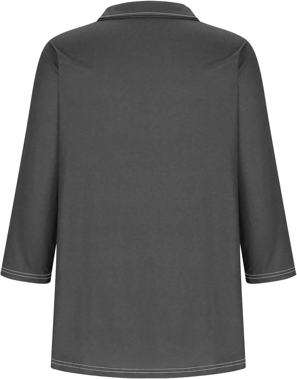 Womens Golf Shirts 1/2 Or 3/4 Length Sleeve Collared Tops Business Casual Summer Loose Blouse Lapel Tshirts Cute Tees