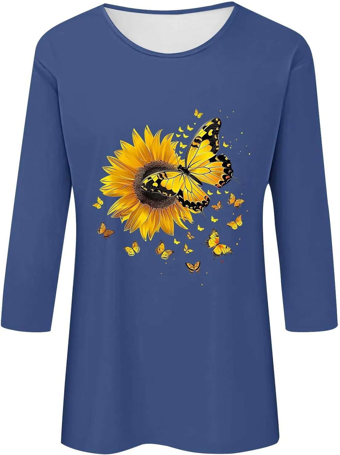 Womens Graphic Tees Sunflower Shirts Vintage Flower Graphic Tees Shirts Inspirational Tees Casual Going Out Shirt Tops