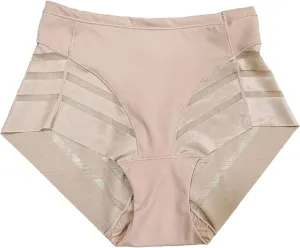 Womens Ice Silk Sexy Panties Comfy High Waisted Cute Briefs Underwear for Women Breathable Stretch Thongs