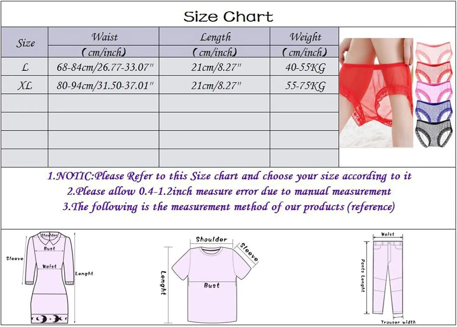 Women's Lace Panties Ice Silk Funny Underwear Briefs Low Waisted Sexy Soft Underpants Cute Bikini Panties Thongs