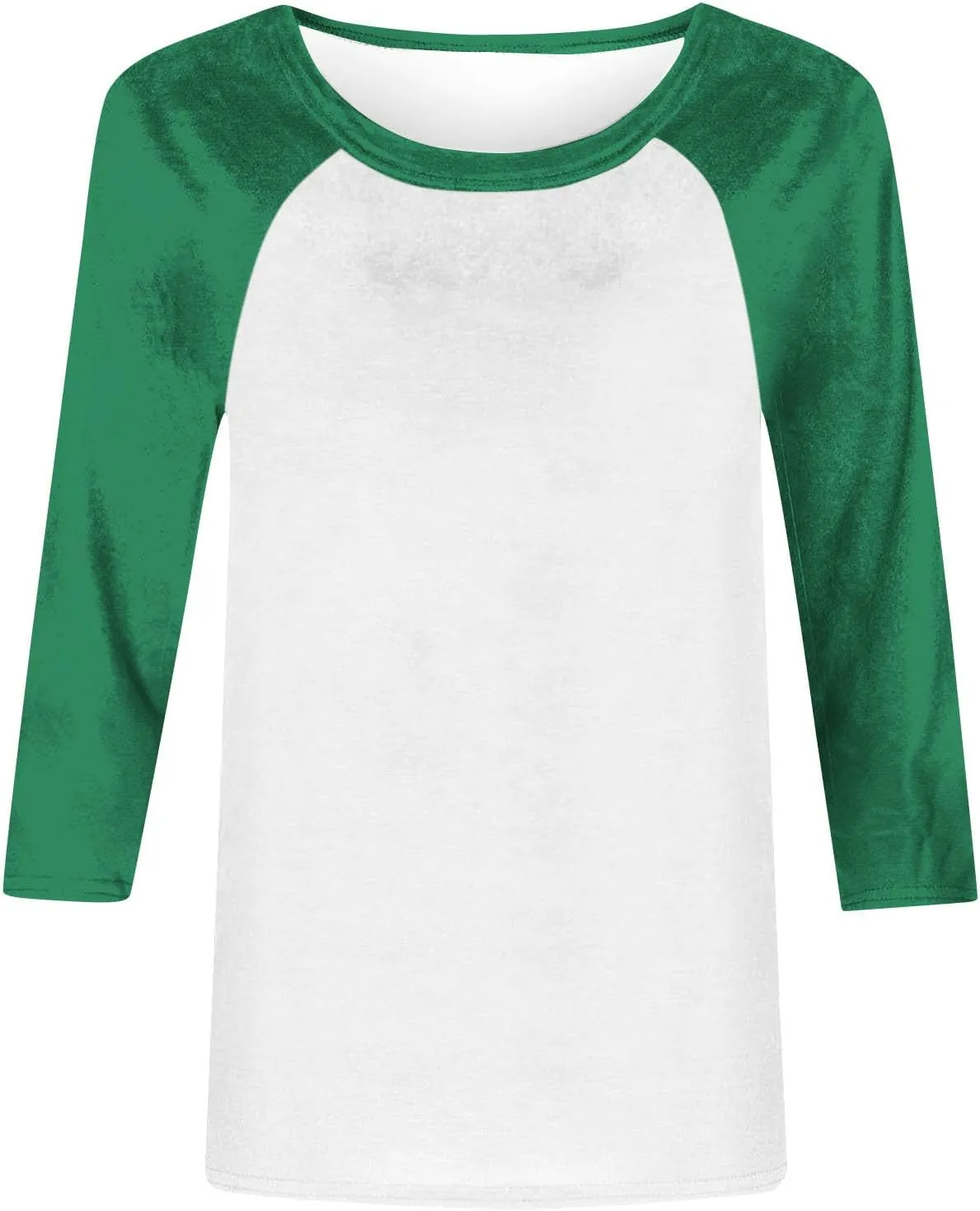 Womens Loose Fitting Tunic Summer 3/4 Sleeve Top Baseball Tshirts Shirts Color Block Cute Blouses Baseball Mom Tees