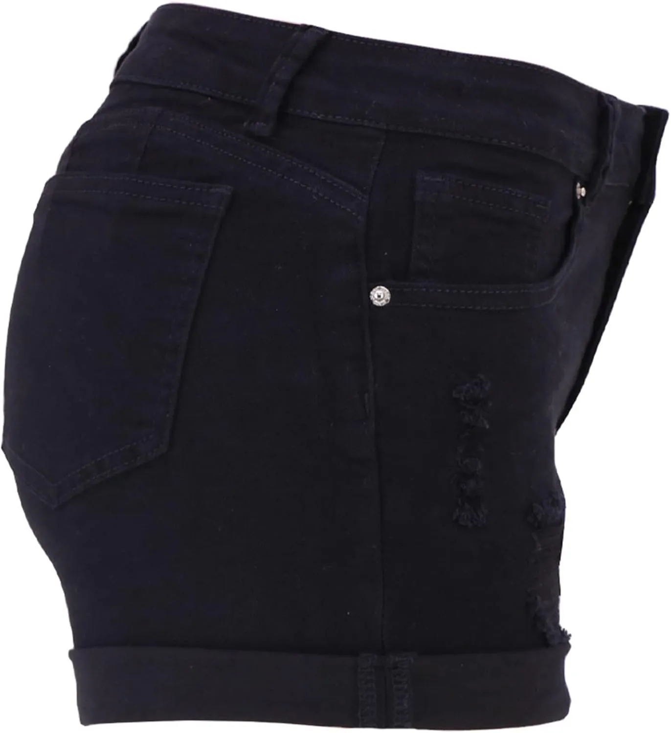 Womens Low Rise Jean Shorts Sexy Ripped Stretchy Mini Denim Shorts Casual Trendy Butt Lifting Summer Denim Shorts