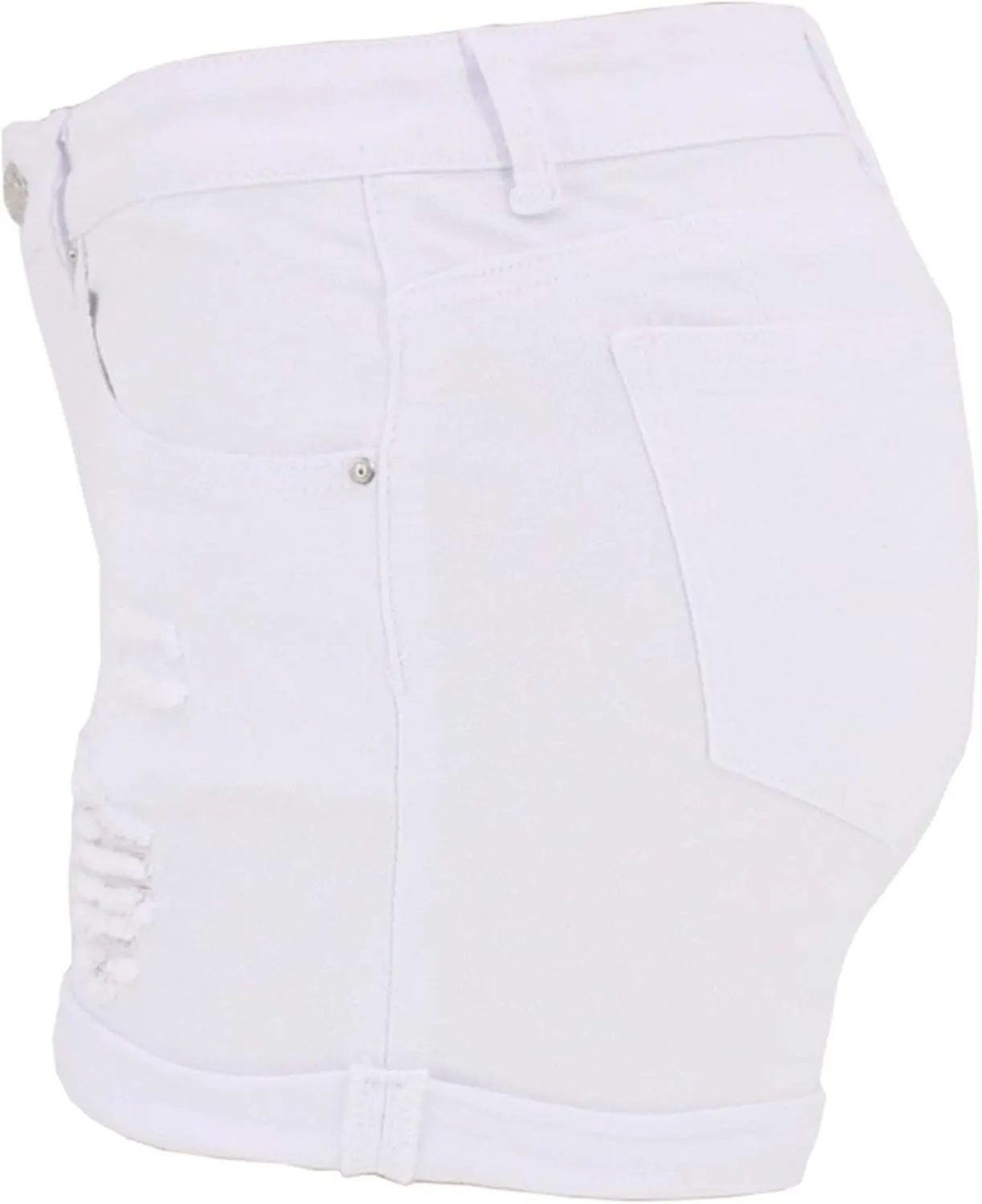 Womens Low Rise Jean Shorts Sexy Ripped Stretchy Mini Denim Shorts Casual Trendy Butt Lifting Summer Denim Shorts