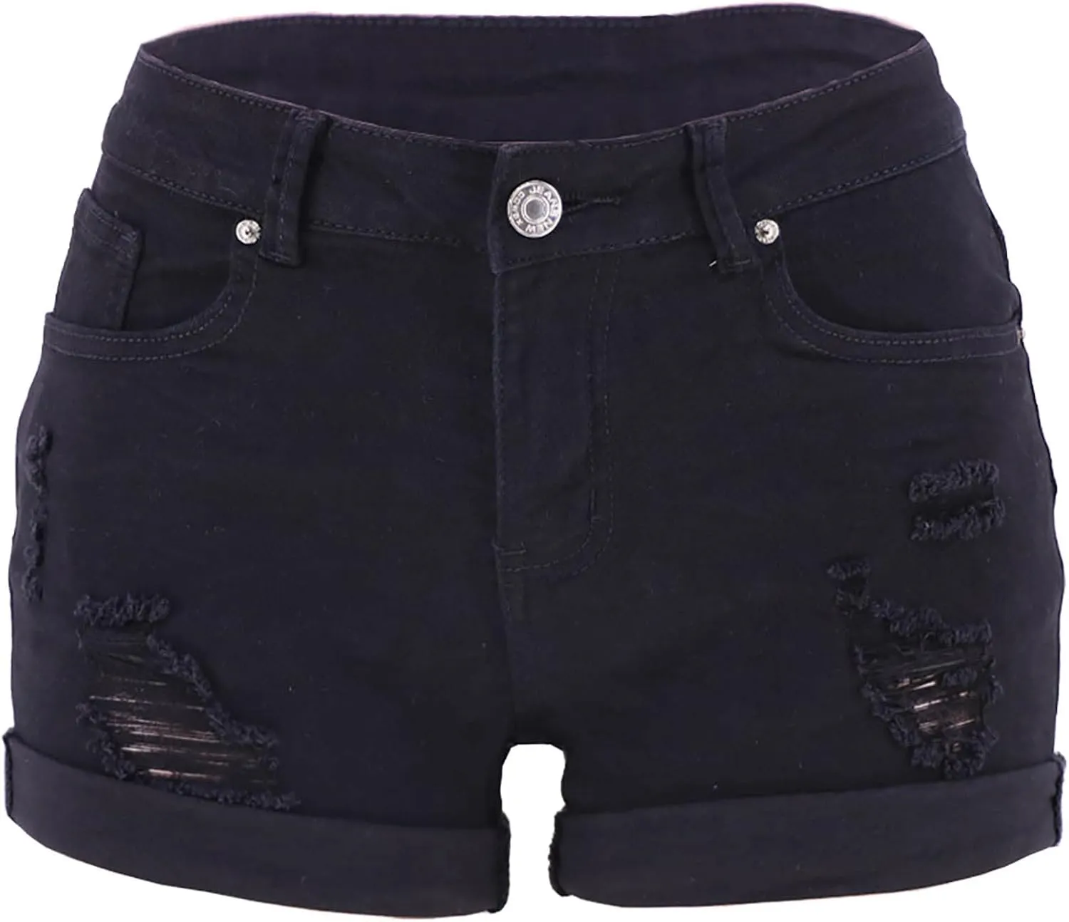 Womens Low Rise Jean Shorts Sexy Ripped Stretchy Mini Denim Shorts Casual Trendy Butt Lifting Summer Denim Shorts