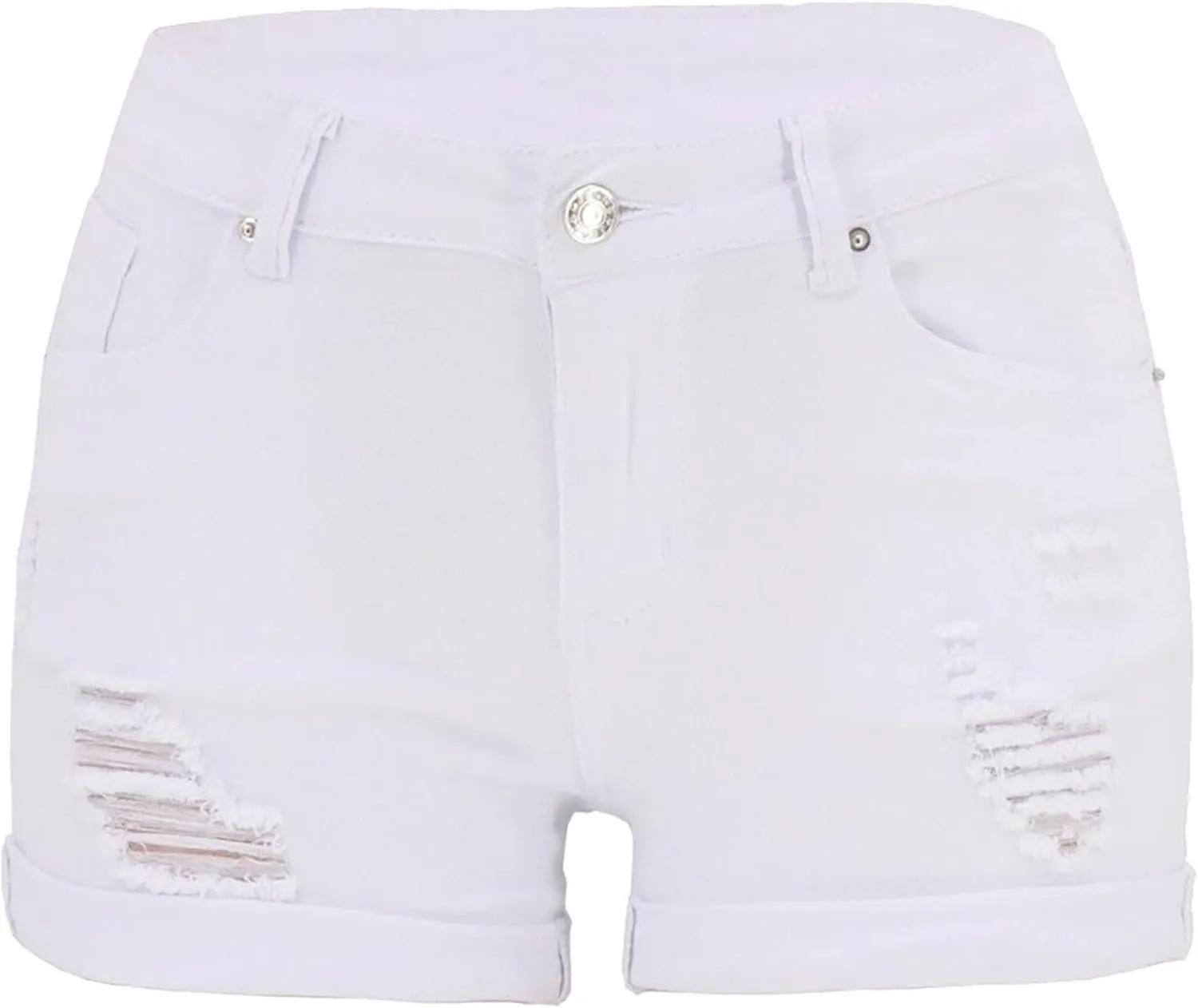 Womens Low Rise Jean Shorts Sexy Ripped Stretchy Mini Denim Shorts Casual Trendy Butt Lifting Summer Denim Shorts