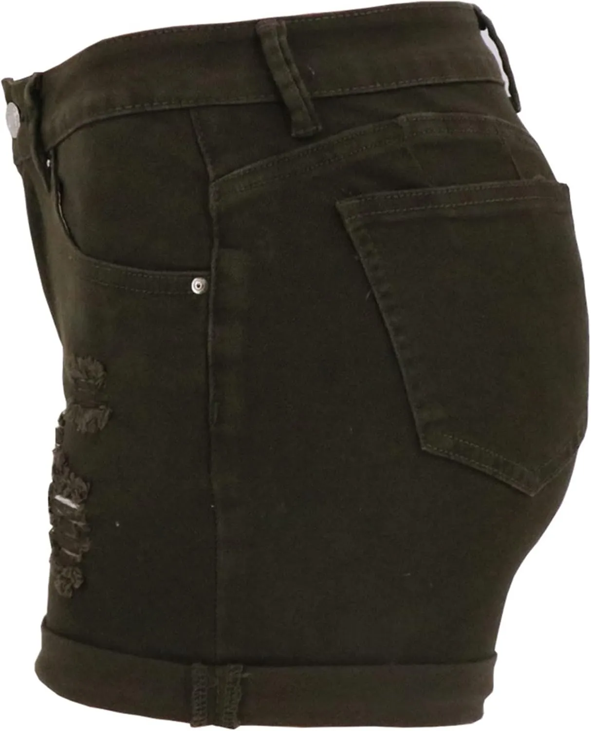 Womens Low Rise Jean Shorts Sexy Ripped Stretchy Mini Denim Shorts Casual Trendy Butt Lifting Summer Denim Shorts