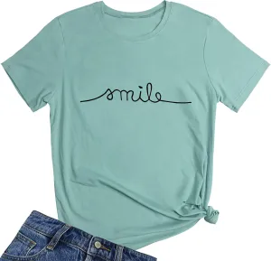 YITAN Women Graphic Cute Tee Funny T Shirts