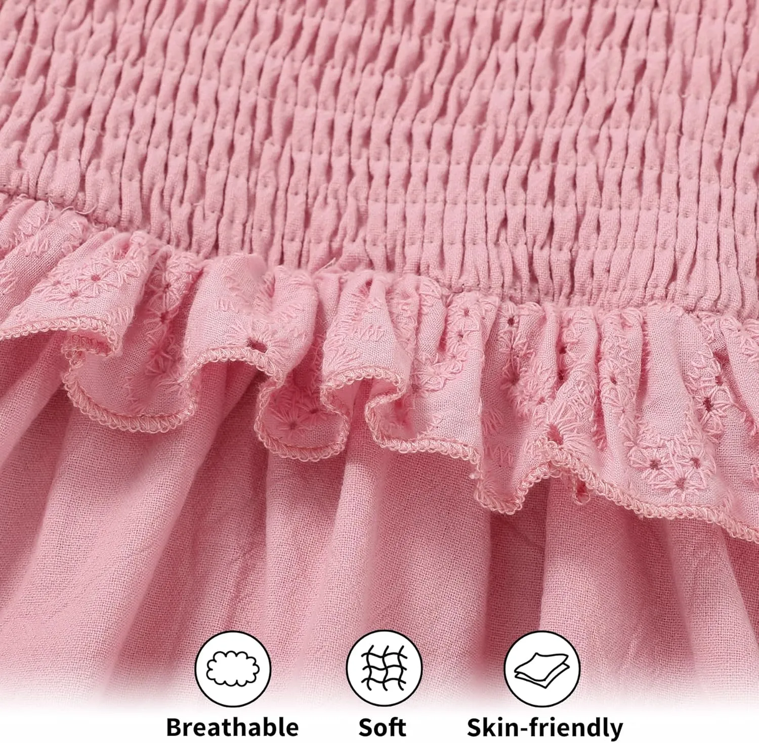 YOUNGER TREE Toddler Dress Baby Girls Cotton Ruffle Sleeveless Summer Dresses Kids Boho Beach Casual Sundress