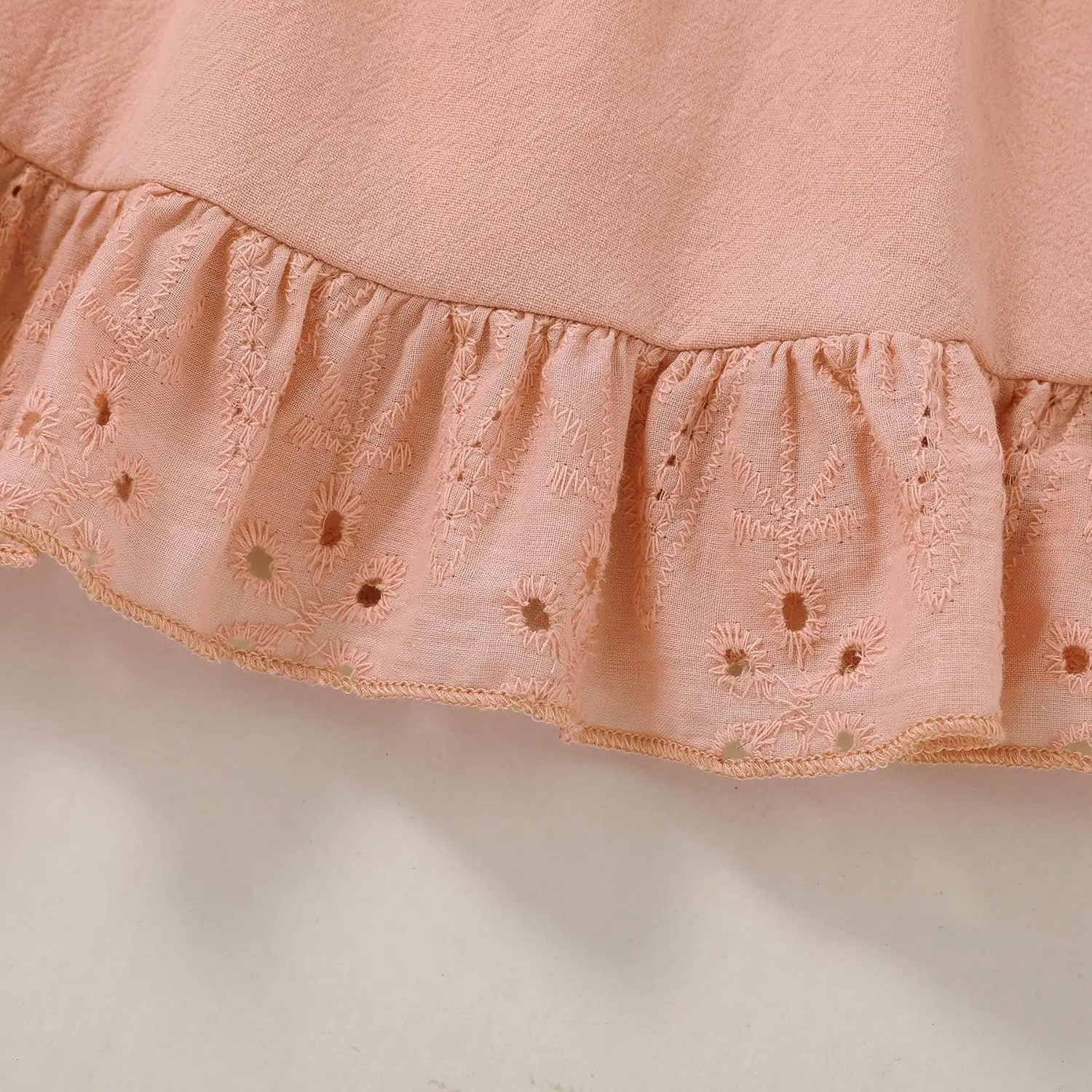 YOUNGER TREE Toddler Dress Baby Girls Cotton Ruffle Sleeveless Summer Dresses Kids Boho Beach Casual Sundress