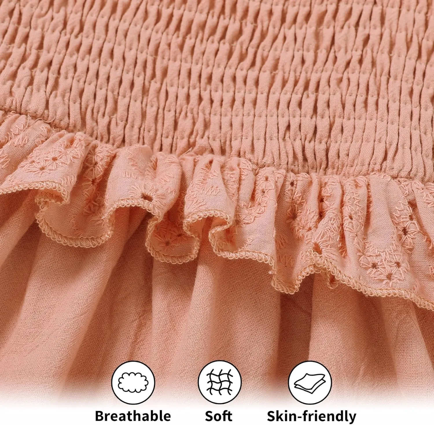 YOUNGER TREE Toddler Dress Baby Girls Cotton Ruffle Sleeveless Summer Dresses Kids Boho Beach Casual Sundress