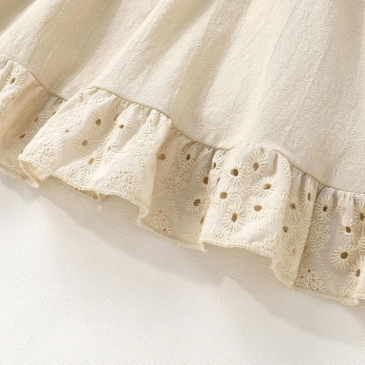 YOUNGER TREE Toddler Dress Baby Girls Cotton Ruffle Sleeveless Summer Dresses Kids Boho Beach Casual Sundress